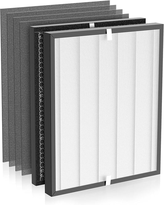 3000 Replacement Filters Compatible with Air Doctor 3000 Air Purifier – 1 Premium Efficiency Filter + 1 Activated Carbon/VOC Filter + 4 Pre-Filters (Not Compatible with 3500)