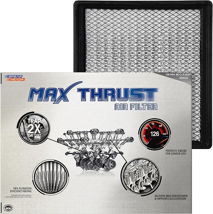 Spearhead Max Thrust Engine Air Filter Replacement | Fits 2015-2022 Colorado, 2015-2022 Canyon | OEM Fit & High Dust Holding Capacity (MT-959)