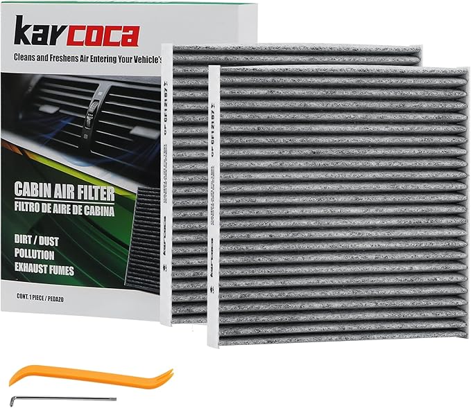 CF11671 Cabin Air Filter With Activated Carbon Compatible with RAM 1500 2500 3500 2016-2025, RAM 4500 5500 2016-2025, MAZDA CX-7 2007-2012(2 Pack)