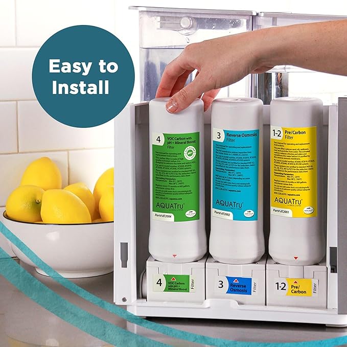 AquaTru Reverse Osmosis Filter (Stage 3) – Compatible with AquaTru Classic, Classic Smart & Under Sink Purifier Models