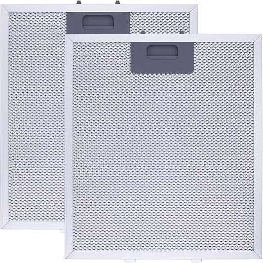 Upgraded W10169961A Range Hood Filter Replacement, Fits Whirlpool, Ikea, Kitchen Aid, Jenn Air, Aluminum Mesh Hood Grease Filter 10.5x12Inch, HR Huare Technology Aluminum Range Hood Vent Filters,2PCS