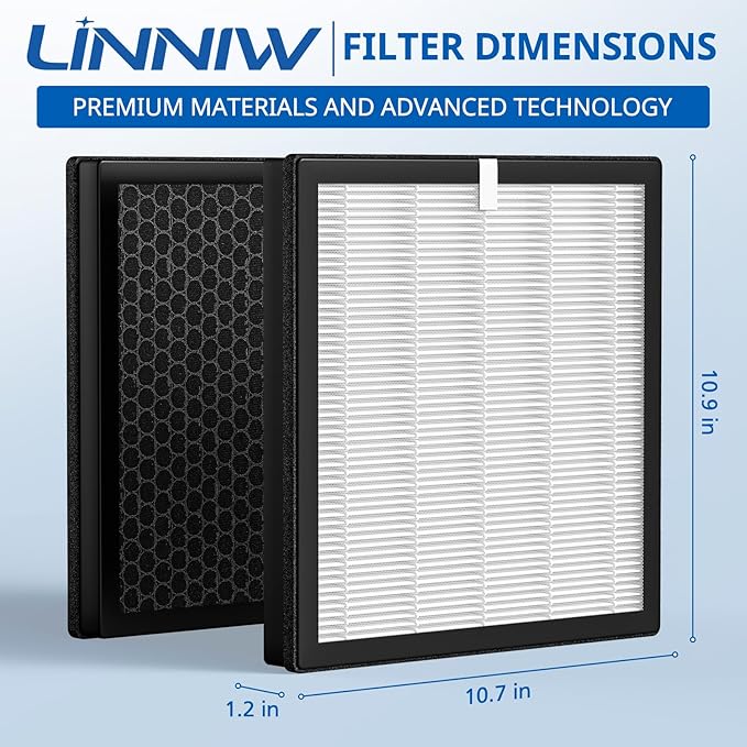 G3 Air Purifier Replacement Filter for AMEIFU, Compatible with AMEIFU G3 Sferf-30 (FXAP2W) For VEWIOR ClearAir-A3 For Tailulu HQZZ-260 3-IN-1 HEPA, 2 Pack