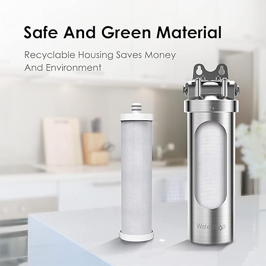 Waterdrop WF08 Under Sink Replacement Water Filter, Replacement for Waterdrop AS08/BS08/AMS08, 8000 Gallons, Reduces Chlorine, Lead, Heavy Metals, Bad Taste