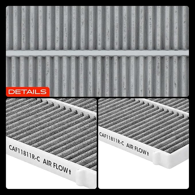 A-Premium Cabin Air Filter with Activated Carbon Compatible with Mazda Vehicles - 3 2014-2018, 6 2014-2021, CX-5 2013-2022