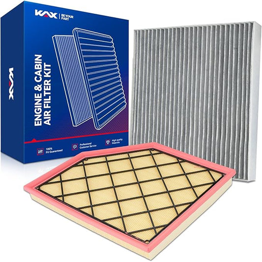KAX Engine & Cabin Air Filter Kit, Replacement for Honda Odyssey 2011-2017, Replace# CA11042 CF10134
