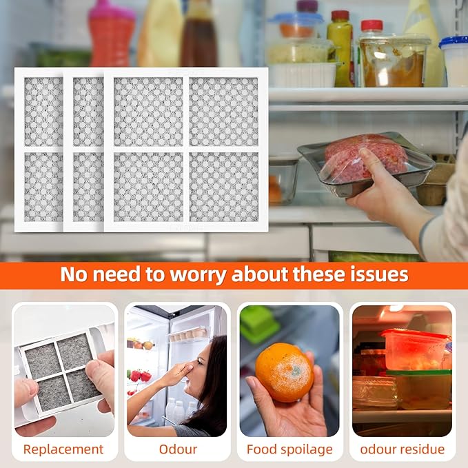LRMXS2806S LFX25991ST 3-PACK Refrigerator Air Filter Replacement for LG LFX28968ST LFX31925ST LFX31945ST LFXC22526S LFXC24726D LFCS31626S LFX25992ST LFX28968D LFX28968SW LFX29927SB LFX29927ST