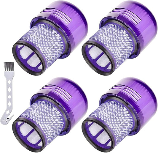 4 Pack Vacuum Replacement Filter Compatible with Dyson V11 Origin V11 Torque Drive V11 Complet V11 Extra V15 Detect V15 Detect Absolute V15s Detect Submarine Vacuums, Part 970013-02