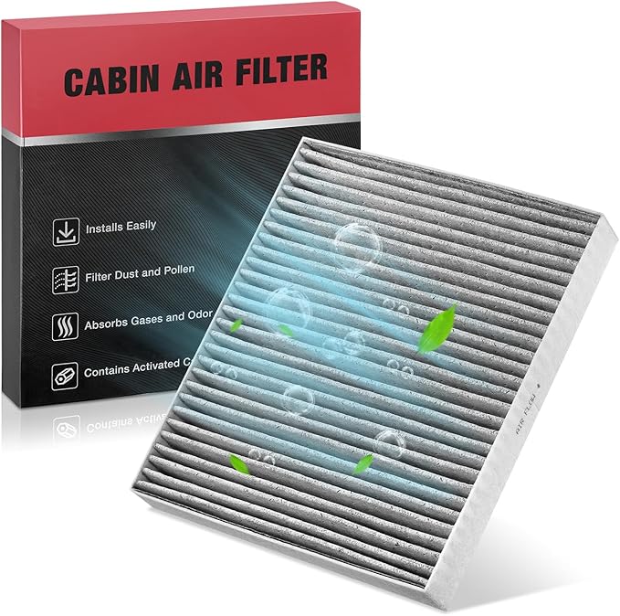 BDFHYK Cabin Air Filter w/Activated Carbon CF10743 Compatible with INFINITI Q40 Q50 Q60 QX80 QX50 QX70 FX37 G37 QX56 FX35 FX50 G25 M35 M45 G35 Q45 M45,Compatible with Nissan Frontier GT-R TITAN Armada