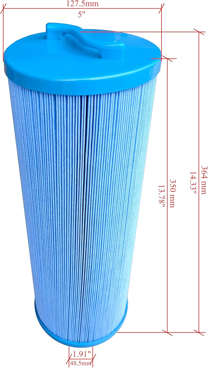 Malaka Spa Hot Tub Filter Cartridge Compatible with PWW50L 4CH-949 FC-0172, Replacement Filter, 2-Pack (Blue)