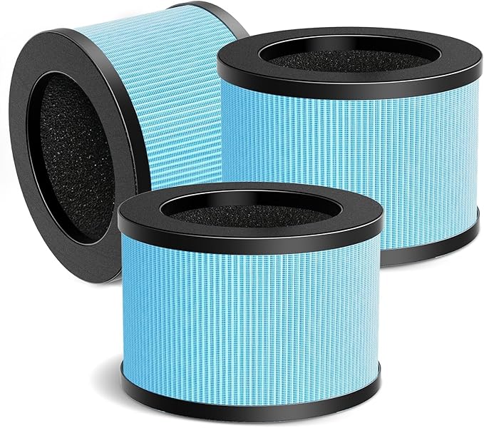 MK01 MK06 Filter Replacement Compatible for Aroeve MK01 MK06 MG01JH, 4-in-1 True HEPA Filter for ToLife TZ-K1, for Kloudi DH-JH01 Air Purifier, Standard Version