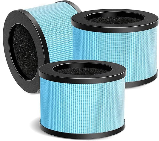 MK01 MK06 Filter Replacement Compatible for Aroeve MK01 MK06 MG01JH, 4-in-1 True HEPA Filter for ToLife TZ-K1, for Kloudi DH-JH01 Air Purifier, Standard Version