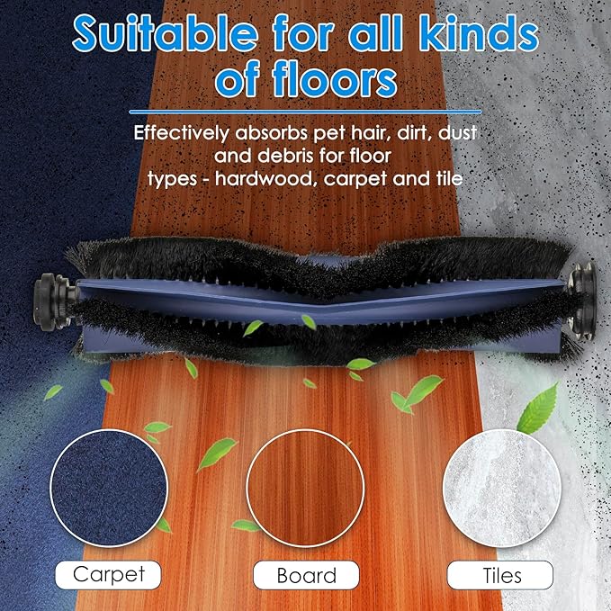 (12 Pack) X10 Pro Omni Replacement Parts Compatible With Eufy X10 Pro Omni Robot Vacuum Cleaner, Accessories Kit, 1 Roller Brush, 2 Side Brushes, 4 Dust Bags, 3 HEPA Filters, 2 Mop Pads