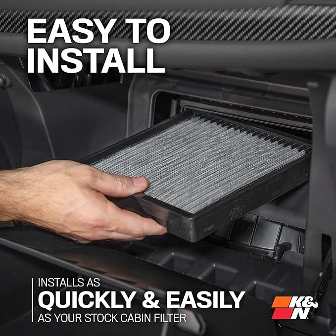 K&N LIFETIME Cabin Air Filter: Premium, Washable, Clean Air for your Cabin: Compatible with 2012-2026 Acura/Buick/Chervolet/Cadillac: (See Product Description for Select Models), VF2071