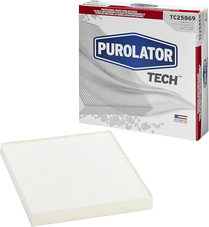 Purolator TC25869 PurolatorTECH Cabin Air Filter Compatible With 2011-2019 Ram 1500, 2009-2020 Dodge Journey, 2008-2014 Avenger, 2007-2017 Jeep Patriot, Compass and 2011-2014 Chrysler 200