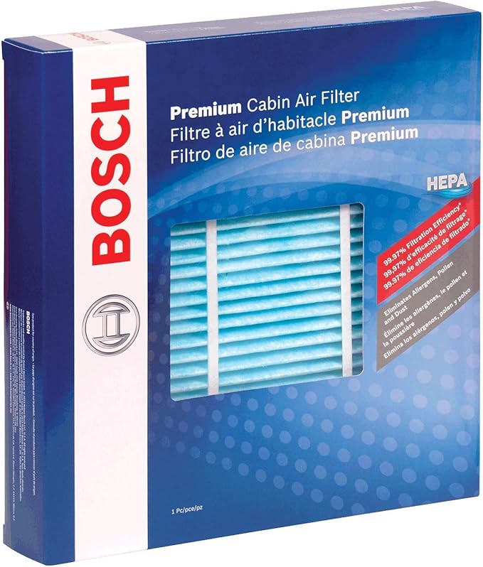 BOSCH 6001C HEPA Cabin Air Filter - Compatible with Select Cadillac Escalade; Chevrolet Avalanche, Silverado, Suburban, Tahoe; GMC Sierra, Yukon, Yukon XL