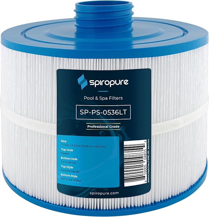 SpiroPure Replacement for Bullfrog Spa Filter PBF36 Wellspring 10-2870 Pleatco PBF36-M Unicel 8CH-951 Bullfrog 35 Hot Tub Spa Pool Cartridge (SAE Long Thread Version)