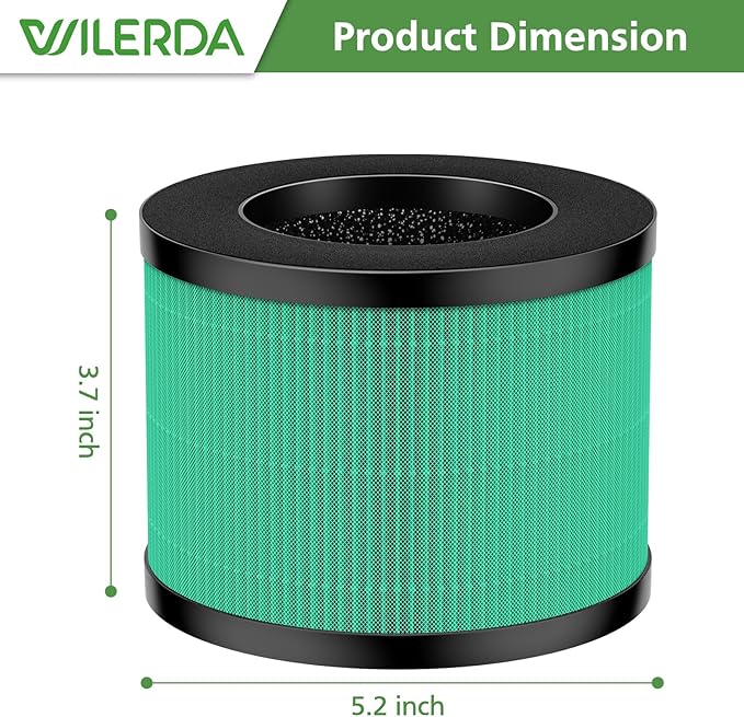 MK01 Replacement Filter Compatible with MK01, MK-06,Tolife TZ-K1, FreAire KN6391, Kloudi DH-JH01,POMORON MJ001H, MJ012H, Intelabe EPI080/EP1080 Air Purifier, 2 Pack - Pet Dander Version