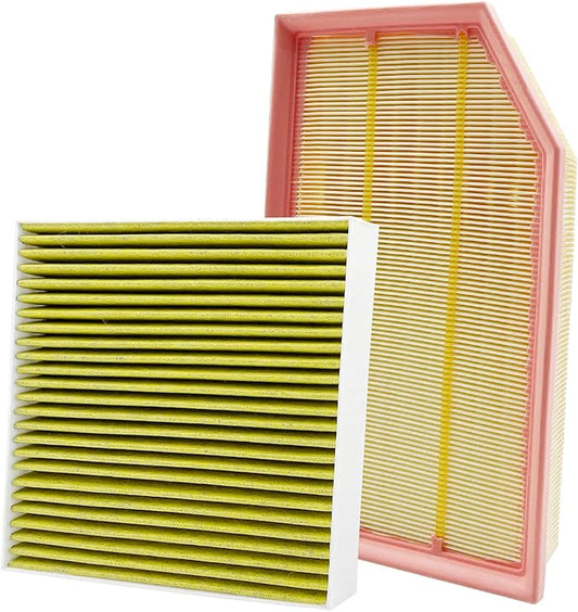 Capume 2PCS Cabin Engine Air Filter Kit JM683JM2373 Fits for 2020-2025 Gladiator 3.6L,2018-2025 Wrangler 2.0L/3.6L/Hybrid, CF12450,CA12373,68257030AA,68301863AA