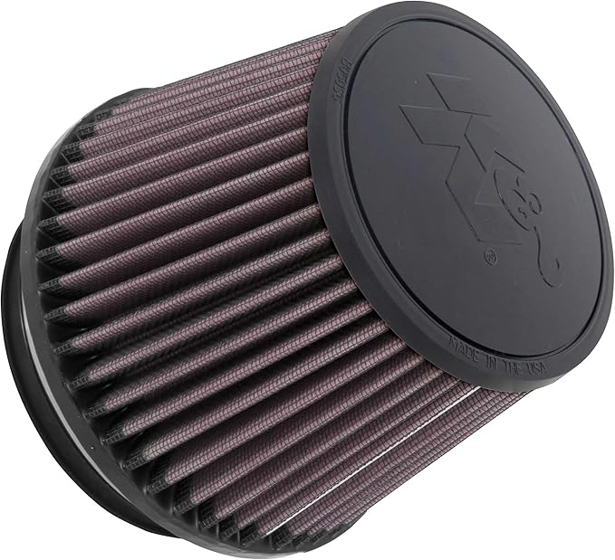 K&N High-Flow Original Lifetime Universal Clamp-On Air Filter:Performance, Premium, Washable: Flange Diameter: 4.5 In, Filter Height: 4.5 In, Flange Length: 0.625 In, Shape: Round Tapered, RU-1005