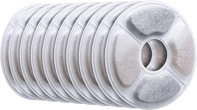 Cat water fountain filters replacement Premium Cotton Activated Carbon And Resin Ion Particles Replacement Pet Water dispenser filter for Cat&Dog Pet Water Fountain Filter Keep Water Fresh (10)
