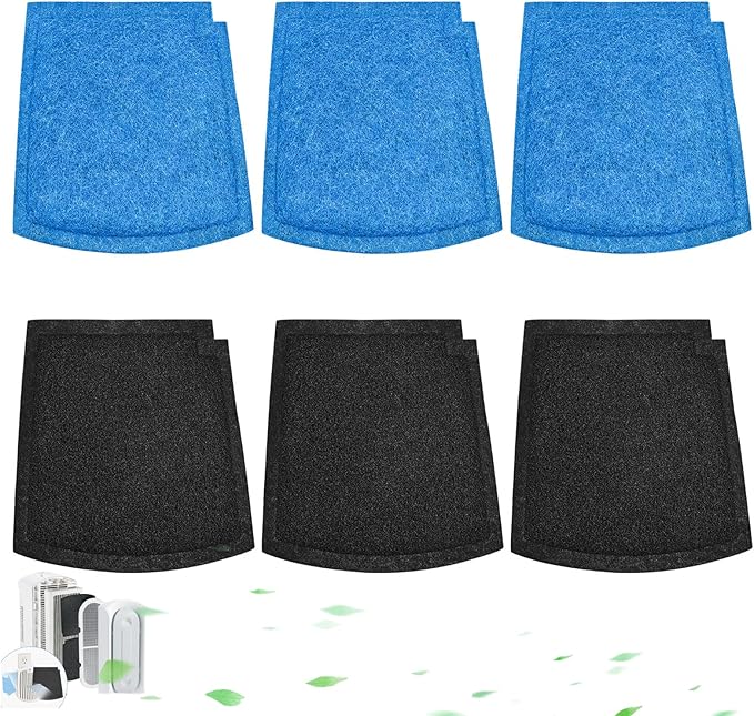 True Air Filters Replacement for Hamilton Beach True Air Purifier 04384,04532GM, 04530G, 04530GM & 04531GM, for Odor Eliminators, Neutralizes Pet Smells (04234G, 6-Pack)