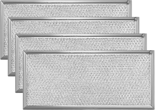 Fits for Whirlpool W10208631A Microwave Grease Filter - Approx 13" x 6" by AMI PARTS (4-Pack)