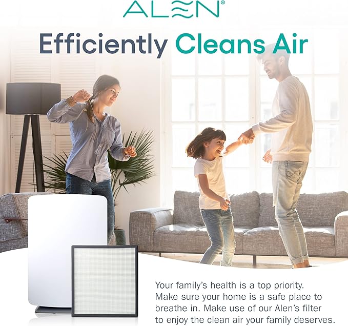 Alen Classic Replacement Air Filter for BreatheSmart Classic — True HEPA Filter to Remove Dust, Pollen and Small Particles — Air Cleaner for Allergy and Asthma Suffers — 1 Filter