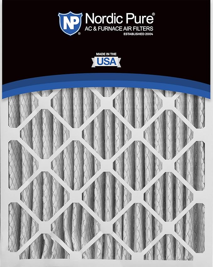 Nordic Pure 20x25x5 (Actual Size: 19 3/4 x 24 3/4 x 4 3/8) Lennox X6673 X6675 Replacement MERV 13 Air Filters 4 Pack