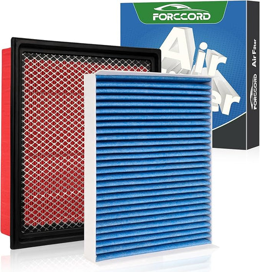 Cabin & Engine Air Filter fit for Ford F-150 2015-2023 2024 2025 2026 Activated Carbon Cabin Filter Replacement CF12150 CA10262 Car Accessories