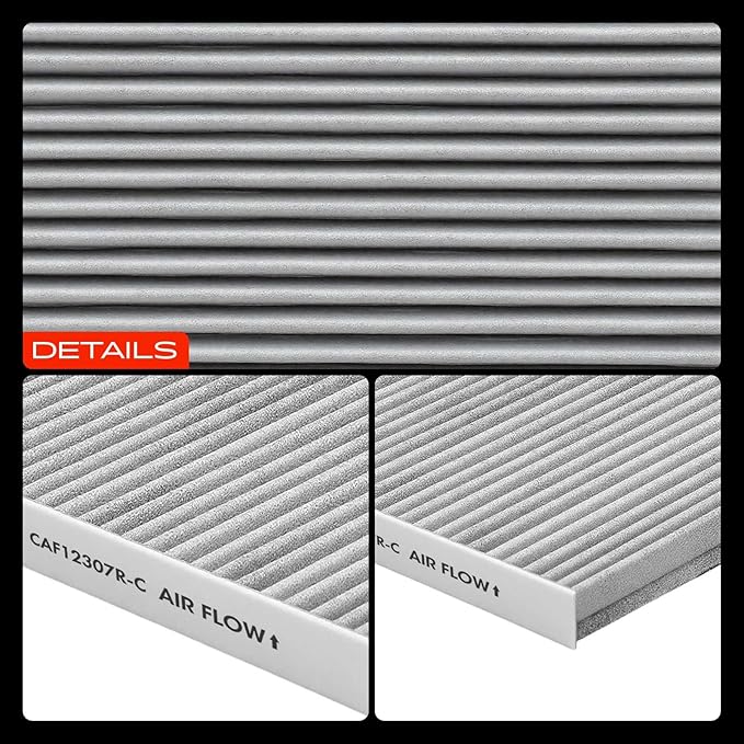 A-Premium Cabin Air Filter with Activated Carbon Compatible with Jeep Cherokee 2019 2020 2021 2022 2023, Behind Glove Box, Replace# 68410725AA