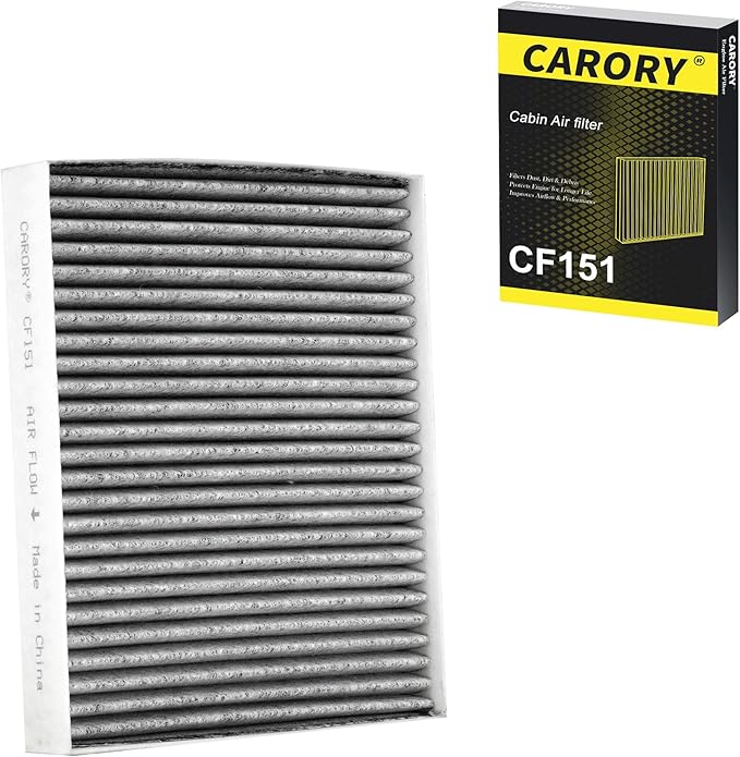CARORY Cabin Air Filter w/Activated Carbon for Hyundai Sonata Gas (2015-2019) for Non-Hybrid Engines, Kia Cadenza (2017-2020), OE# 97133-C2000, C2H79-AP000, 97133-C1000, CF12151
