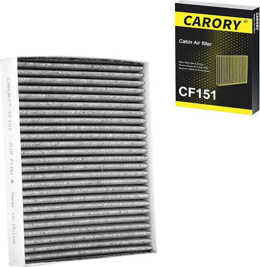 CARORY Cabin Air Filter w/Activated Carbon for Hyundai Sonata Gas (2015-2019) for Non-Hybrid Engines, Kia Cadenza (2017-2020), OE# 97133-C2000, C2H79-AP000, 97133-C1000, CF12151