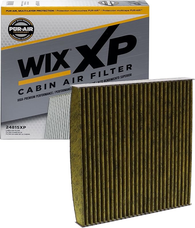 WIX 24815XP WIX XP Cabin Air Filter Replacement, Triple-Layer Protection with Activated Carbon & Advanced Airflow Media Compatible With Various Honda Acura (03-19)
