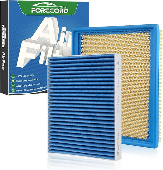 Cabin & Engine Air Filter Fit for Chevrolet Colorado 2015-2022 3.6L/2.8L/2.5L, GMC Canyon 2015-2022 3.6L/2.8L/2.5L Replace#CF11966 CA11959 Car Accessories