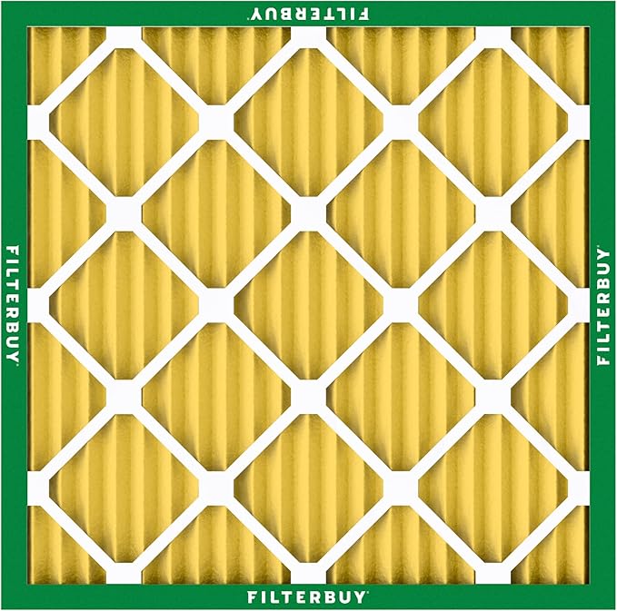 Filterbuy 19x19x1 Air Filter MERV 11 Superior Pet & Allergy Defense (2-Pack), Electrostatic Pleated HVAC AC Furnace Filters Replacement, Made in USA (Actual Size: 19.00 x 19.00 x 0.75)