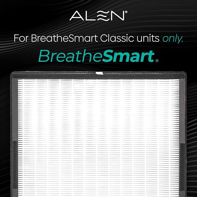 Alen Classic-VOC FreshPlus Replacement Air Filter for BreatheSmart Classic — True HEPA Carbon Filter to Remove VOC, Dust, Dander and Smoke — Air Cleaner for Allergy and Asthma Sufferers — 1 Filter