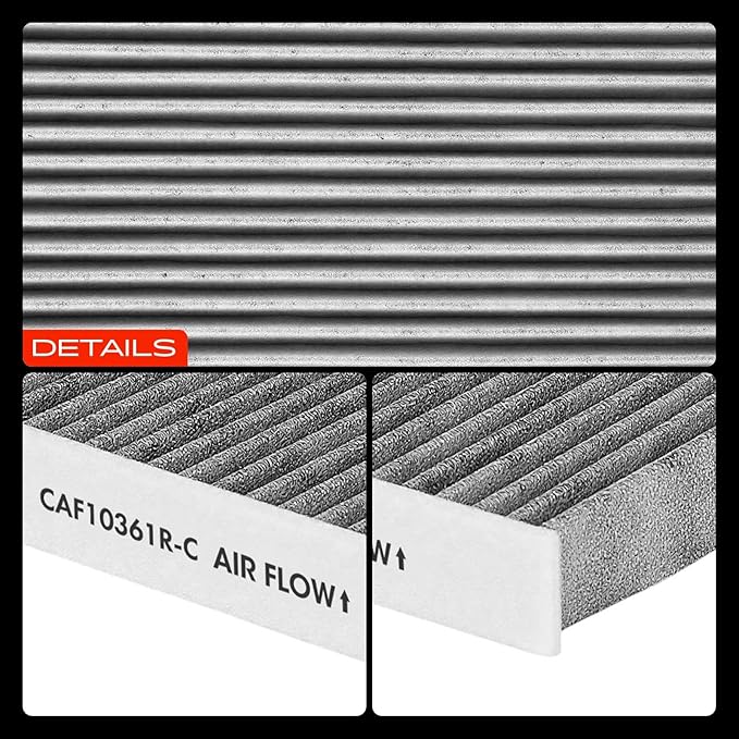 A-Premium Cabin Air Filter with Activated Carbon Compatible with Chevrolet Cobalt 2005-2010, HHR 2006-2011 & Pontiac G5 2007-2010 & Pursuit 2005-2006 & Saturn Ion 2003-2007, Replace# 52493319