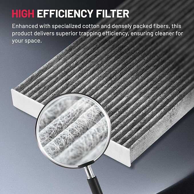 BDFHYK CF10368 Cabin Air Filter with Activated Carbon Compatible with Audi A4, A4 Quattro, Allroad Quattro, A6, A6 Quattro