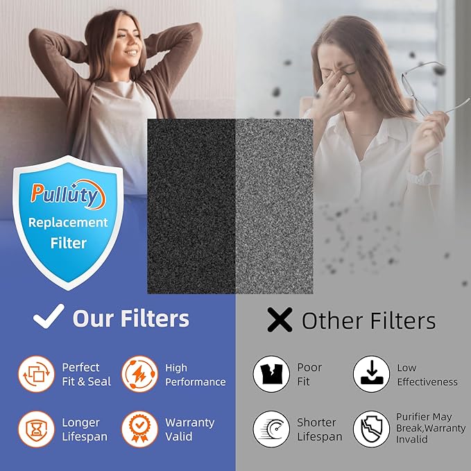 115115 HEPA Toxin Absorber Replacement Filter A for Winix Plasmawave Air Purifier C535 5300 5300-2 6300 6300-2 P300 AM90 C909 9800,2 x True HEPA Size 21 Filters + 8 x Carbon Pre-Filters