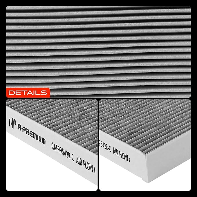 A-Premium Cabin Air Filter with Activated Carbon Compatible with Ford Bronco Sport 21-23, Escape 20-22, Explorer 20-23, Maverick & Lincoln Aviator 20-23, Corsair, Replace# JX6Z19N619BA