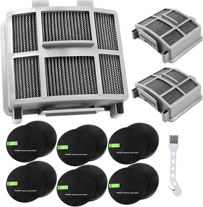 39883 3418 Filter for Bissell Pet Hair Eraser 39883 3418 3774F 3409 3774 3774G 3775 3415 3404 3402 SurfaceSense Vacuums，3Filter+6cotton+1brush