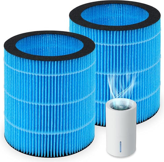 Polymer Fiber Filter for WaterFirst & Lamon MistFree Humidifier, High-Efficiency Filter Dust, Large Particles, 2 Pack