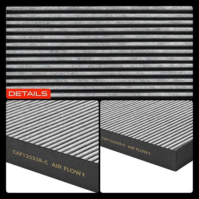 A-Premium Cabin Air Filter with Activated Carbon Compatible with BMW 330e, 330e xDrive, 330i, 330i xDrive, X3, 430i, 430i Gran Coupe, 430i xDrive, 230i, X4, Z4, i4, M240i, M340i, M4 & Toyota GR Supra