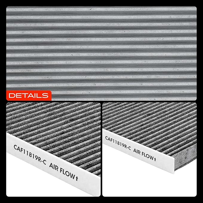 A-Premium Cabin Air Filter with Activated Carbon, Compatible with Hyundai Sonata, Azera, Santa Fe & Kia Cadenza, Optima, Sedona & GMC Terrain & Chevrolet Equinox