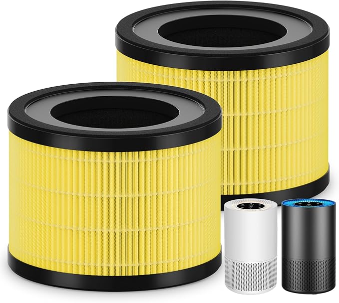 2 Packs AP-S0610L Pet Care Replacement Filters Compatible with MOOKA AP-S0610L Air Purifier, 3-Stage System for Odors, Dander and Smoke