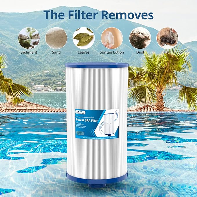 FC-2402 Hot Tub Spa Filter, Compatible with Watkins 303279, PFF42TC-P4, 78460, FC-2402, Lifesmart, Freeflow, AquaTerra, Hydromaster, Grandmaster, Simplicity, Bermuda Hot Tub Filters, 2 Pack