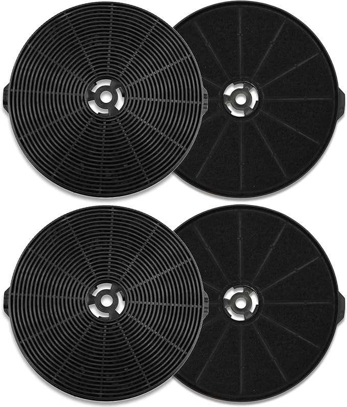 4-Pack CFK1-TM Range Hood Charcoal Filter, Compatible with Cosmo UMC30/UC30 & Tieasy JOEAONZ FIREGAS Range Hoods – Direct Replacement for USGDCF-G YYCF02 CC170 Carbon Filters (4PCS)