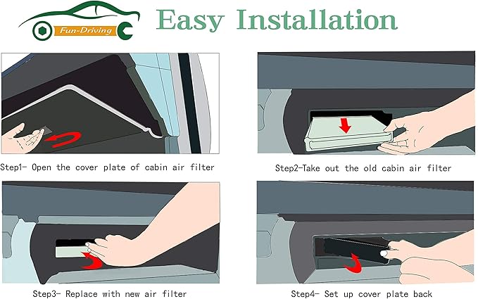FUN-DRIVING FD157 Cabin Air Filter for AVALON/CAMRY/COROLLA/PRIUS/PRIUS PRIME/RAV4,ES350/RX350/RX350L/RX450H/RX450HL,CX-9
