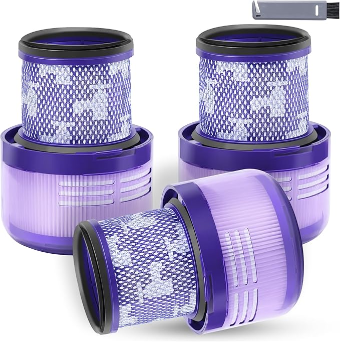 Keluke 3 Packs V9 Filter Replacement Compatible with Dyson V9(SV57)、Digital Slim(SV57、SV18) Cordless Vacuum, Part No.970612-01 Compatible with Dyson Digital Slim Filter