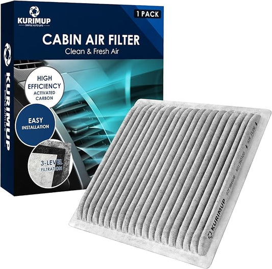 KURIMUP CF9846A Premium Cabin Air Filter with Activated Carbon, Fit for Mazda MPV, Mitsubishi Endeavor/Galant, Subaru Legacy/Outback/Tribeca, Toyota 4Runner/Celica/FJ Cruiser/Prius/Sienna